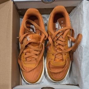 Nike Air Force 1Burnt Orange Athletic Shoes